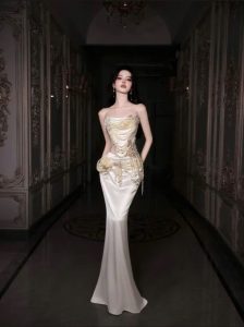đầm lụa đính đá