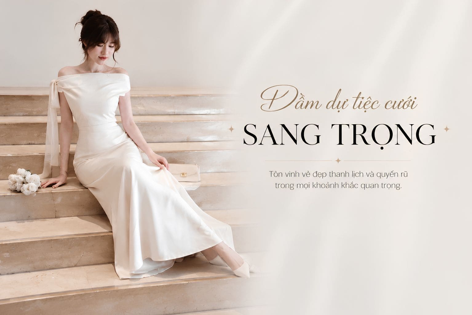 Đầm dự tiệc cưới sang trọng