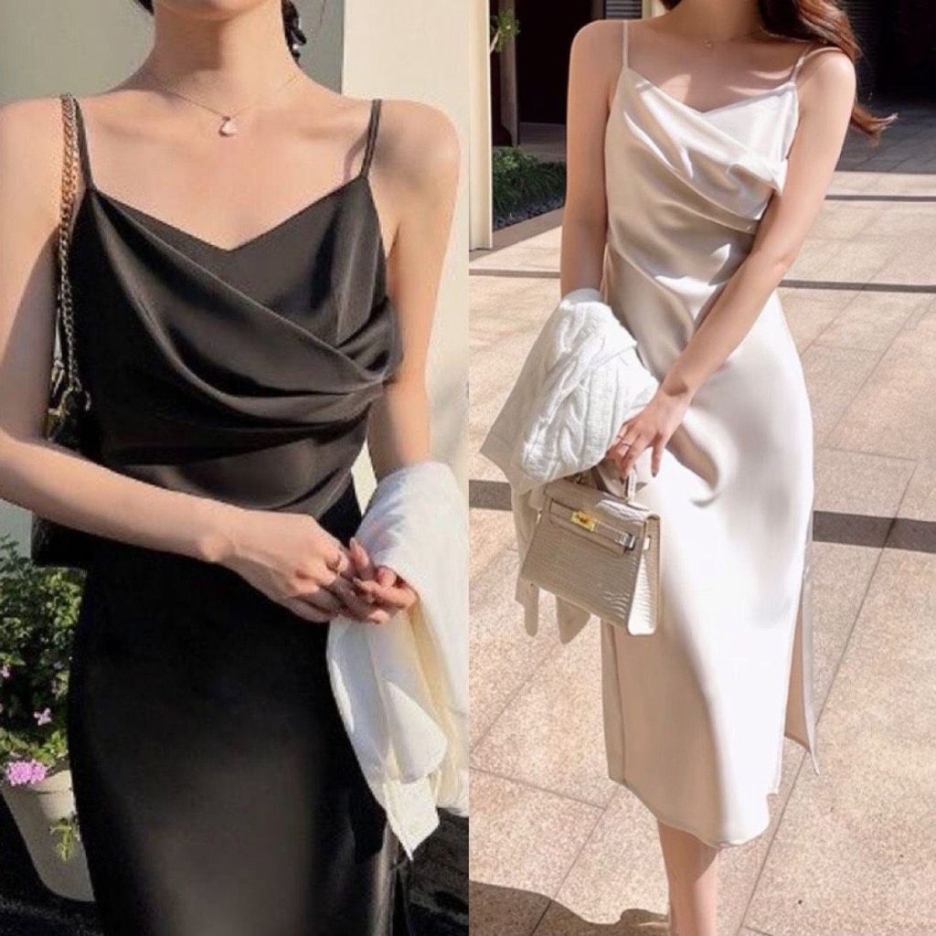 Những mẫu váy đẹp đi đám cưới thiết kế cổ đổ